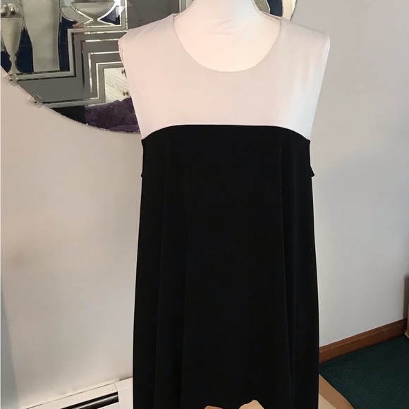 ISLE Sleeveless Balck & White Tunic Top sz XL - Picture 3 of 7